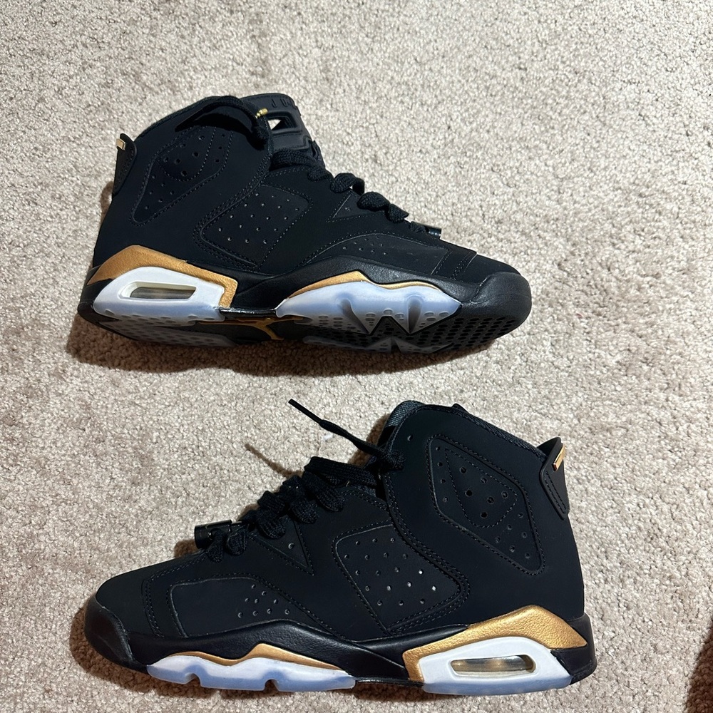Kids Black and Gold Sneakers
